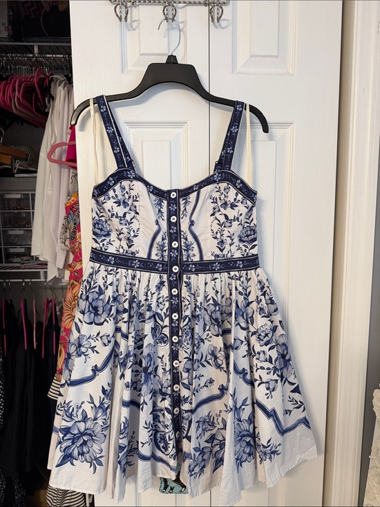 FARM Rio Dresses & Skirts - BNWT Off-White Porcelain Garden Buttoned Mini Dress size large
